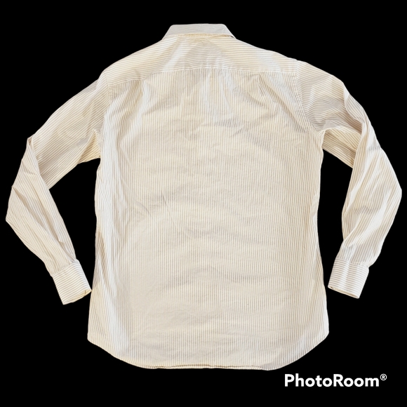 Boss Hugo Boss Men's Striped Long Sleeve Button Down Shirt Size 40 15¾ - Picture 2 of 5